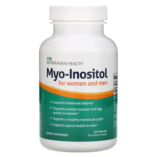 ميو إينوزيتول فيتامين ب8 500 ملغم 120 كبسولة Fairhaven Health‏, Myo-Inositol Vitamin B8