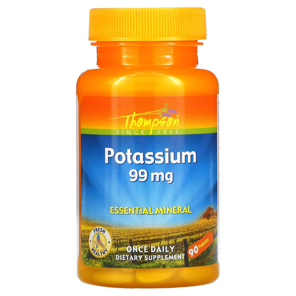 بوتاسيوم على حمض اميني 99 ملجم 90 قرص Thompson‏ Potassium (Best Before 01-03-2026)
