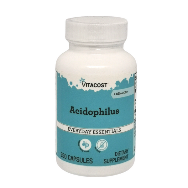 بروبيوتك أسيدوفوليس 1 مليار 250 كبسولة Vitacost Probiotic - Acidophilus (Best Before 01-04-2025)