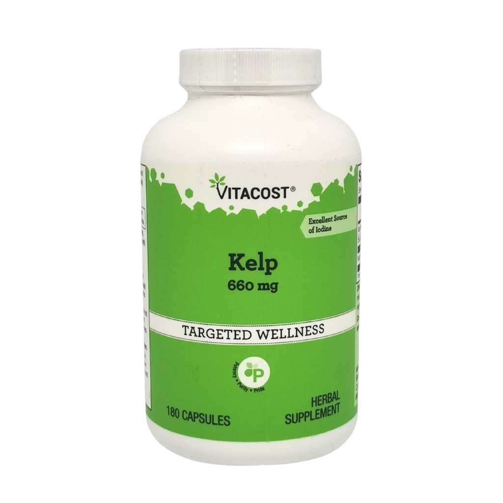 اعشاب البحر 660 ملغم بتركيز عالي من اليود 400 ميكرو 180 كبسولة Vitacost Kelp (Best Before 01-02-2026) اعشاب البحر 660 ملغم بتركيز عالي من اليود 400 ميكرو 180 كبسولة Vitacost Kelp (Best Before 01-02-2026)
