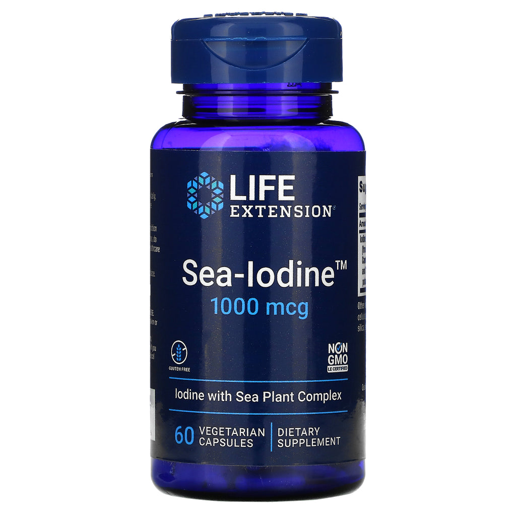 يود بحري كومبلكس 1000 مكجم، 60 كبسولة Life Extension‏ Sea-Iodine