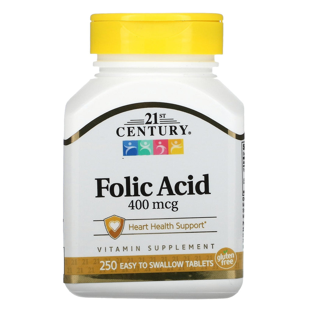 حمض الفوليك ، 400 ميكروغرام، 250 قرصا Folic Acid