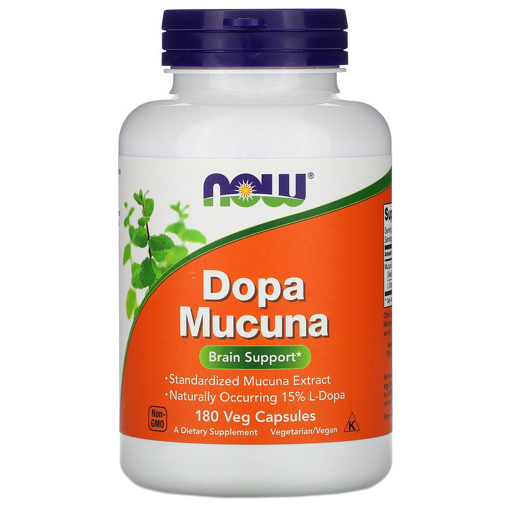خلاصة موكونا دوبا 400 ملغم 15% ل دوبا 180 كبسولة Now Foods, Dopa Mucuna