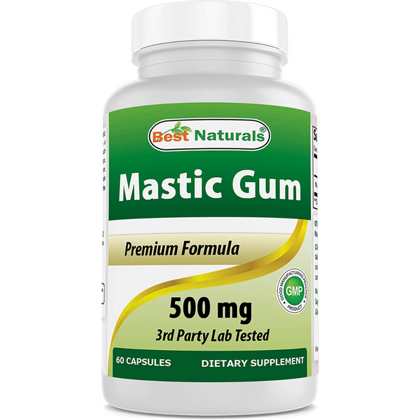 مستكة 500 ملجم 60 كبسولة Best Naturals Mastic Gum (Best Before 01-05-2027)