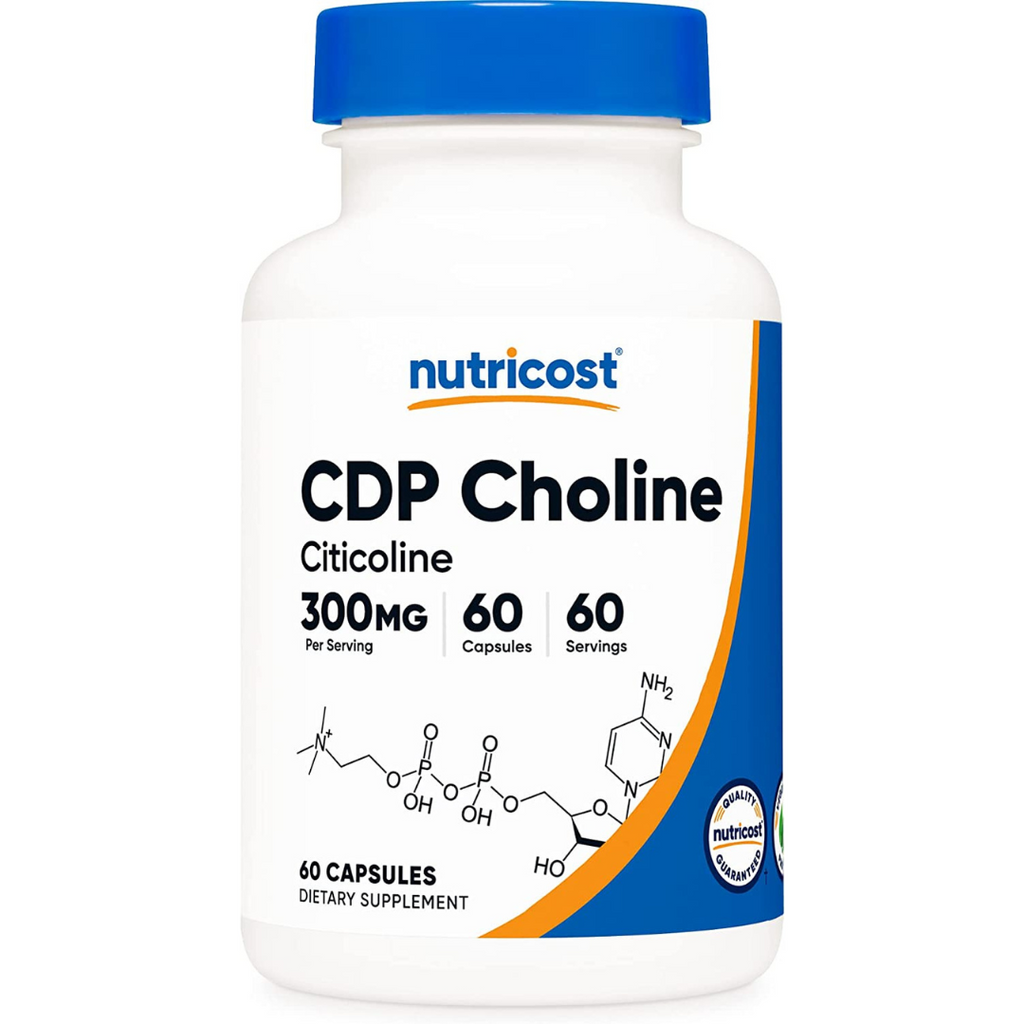 سيتي كولين ( اسيتايل كاولين ) 300 ملجم 60 كبسولة Nutricost CDP Choline (Citicoline)