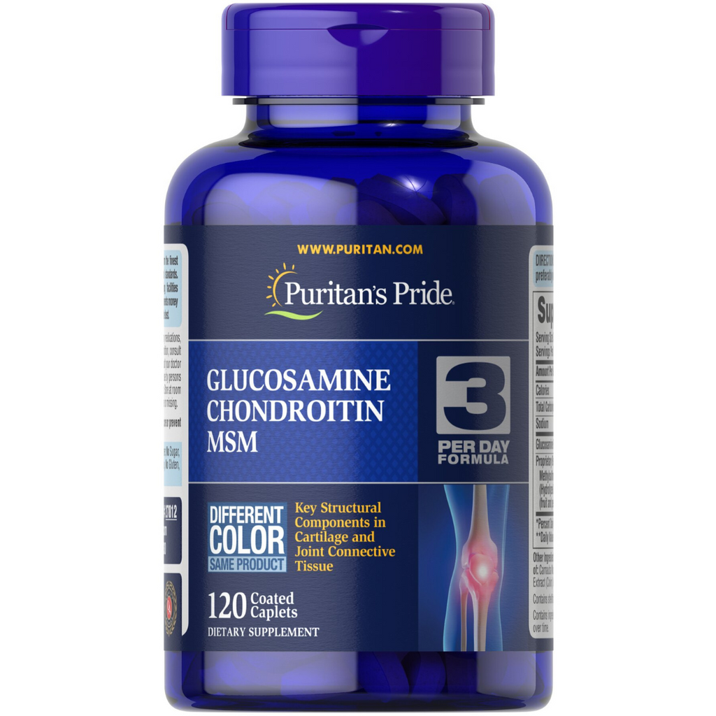 تركيبة ممتازة للمفاصل 896 ملغم 120 قرص Puritan's Pride Glucosamine, Chondroitin & MSM Formula