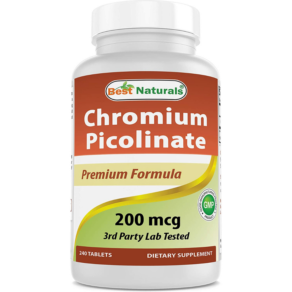 كروميوم بايكلونيت 200 مكجم 240 قرص Best Naturals Chromium Picolinate