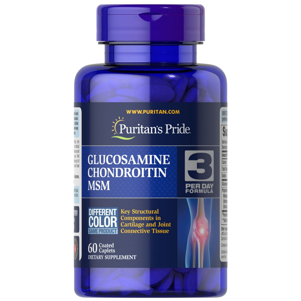 تركيبة ممتازة للمفاصل 896 ملغم 60 قرص Puritan's Pride Glucosamine, Chondroitin & MSM Formula