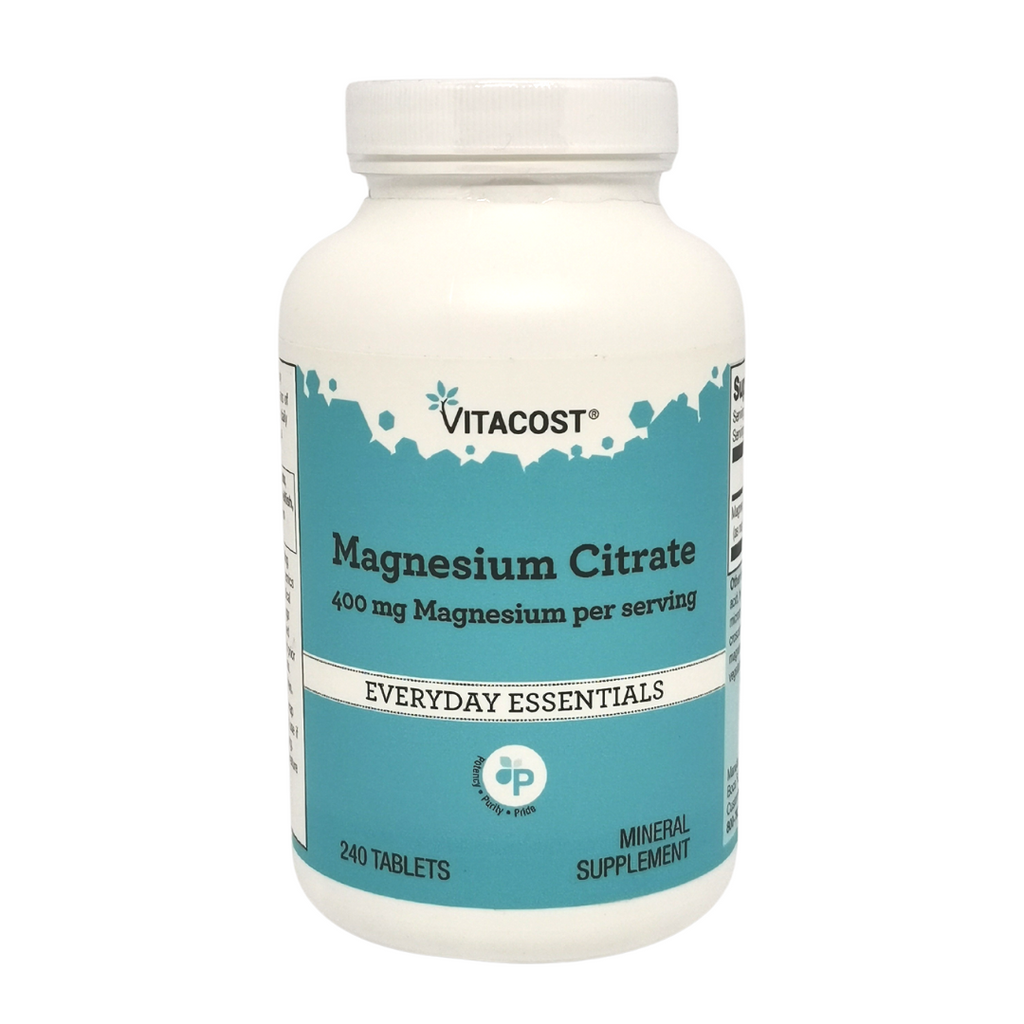 مغنيسيوم ستريت بالقوة المضاعفة 200 ملغم 240 قرص Vitacost Magnesium Citrate