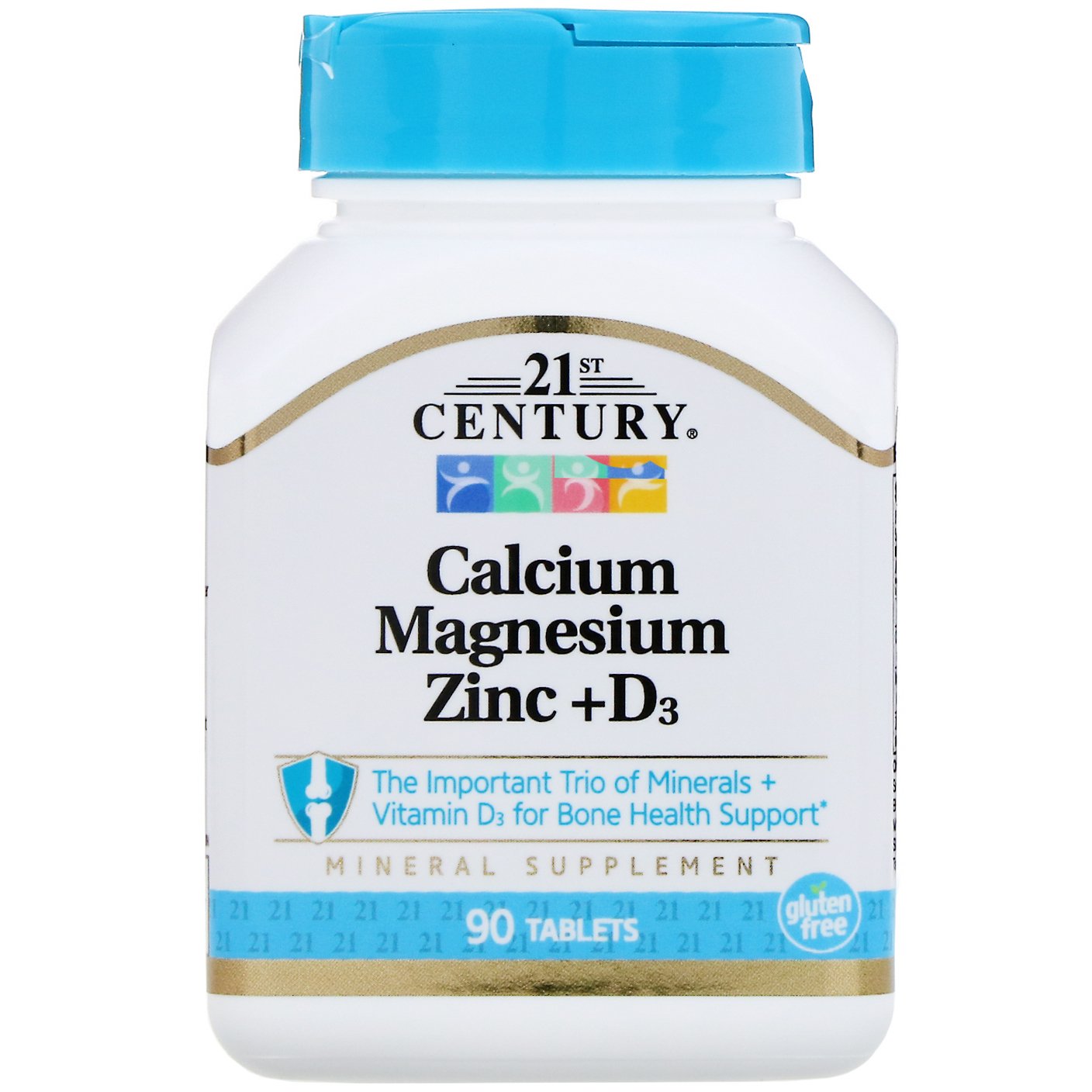 كالسيوم و مغنيسيوم و زنك و د3 90 قرص  Calcium Magnesium Zinc + D3 (Best Before 01-04-2028)