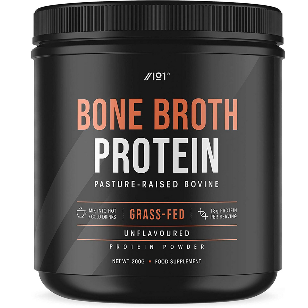 شوربة عظام الأبقار بودرة (متغذية على الأعشاب) 200 جرام ALPHA01 Grass-Fed Bone Broth Beef Protein Powder (Best Before 01-01-2026)