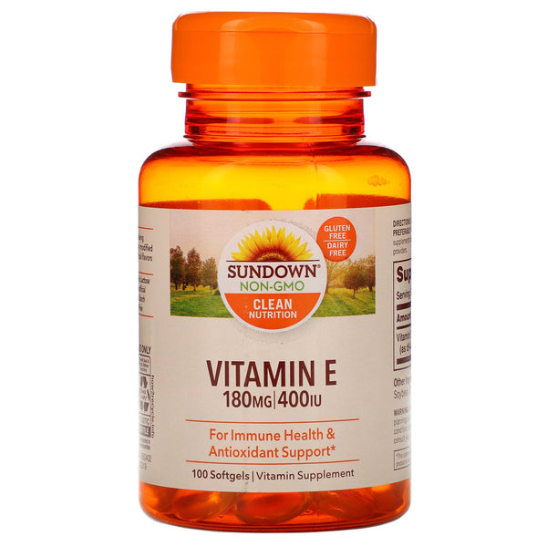 فيتامين إي 400 وحدة 100 كبسولة  Sundown Naturals, Vitamin E