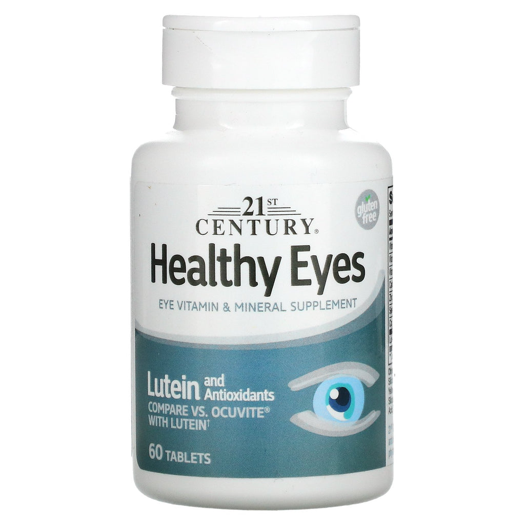 تركيبة العيون الصحية مع لوتين ومضادات الأكسدة 60 قرصًا Healthy Eyes, Lutein and Antioxidants