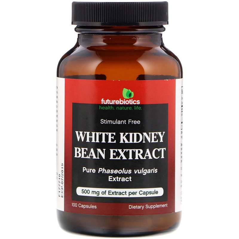خلاصة حبوب الفاصوليا البيضاء 500 ملغم 100 كبسولة White Kidney Bean Extract