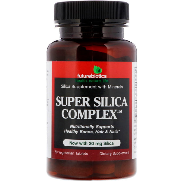 سيليكا كومبلكس سوبر 20 ملغم مع تعزيز الامتصاص 60 قرص FutureBiotics Super Silica Complex (Best Before 01-06-2025)