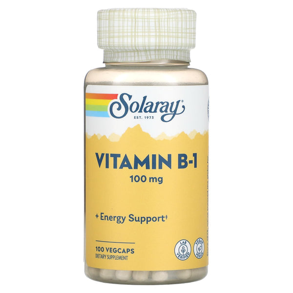 فيتامين ب1 (ثيامين) 100 ملغم 100 كبسولة Vitamin B1 Solaray