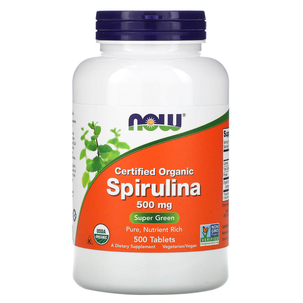سبيرولينا عضويّة معتمدة 500 ملغم 500 حبة Certified Organic Spirulina