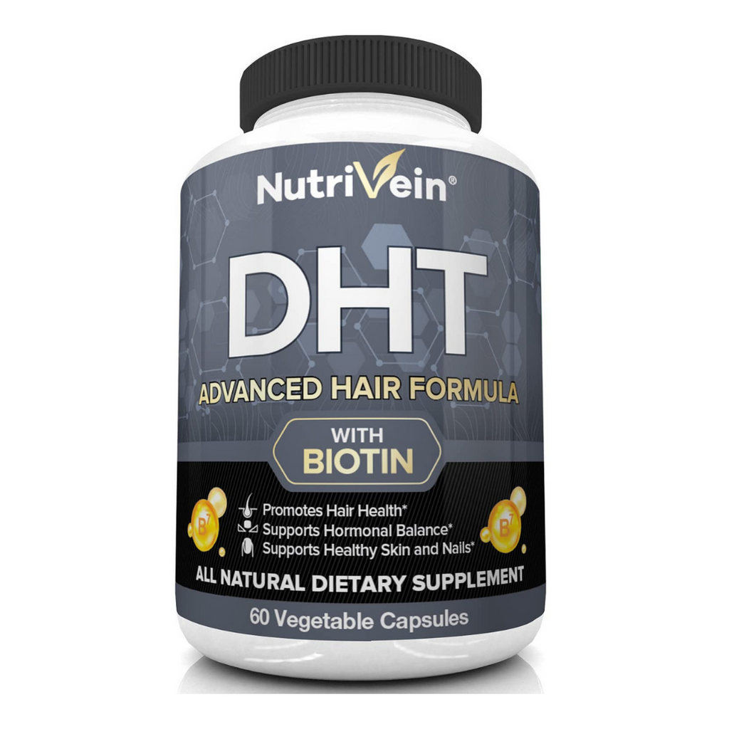 لتعزيز نمو الشعر وانباته 60 كبسولة Nutrivein DHT Blocker with Biotin (B7)