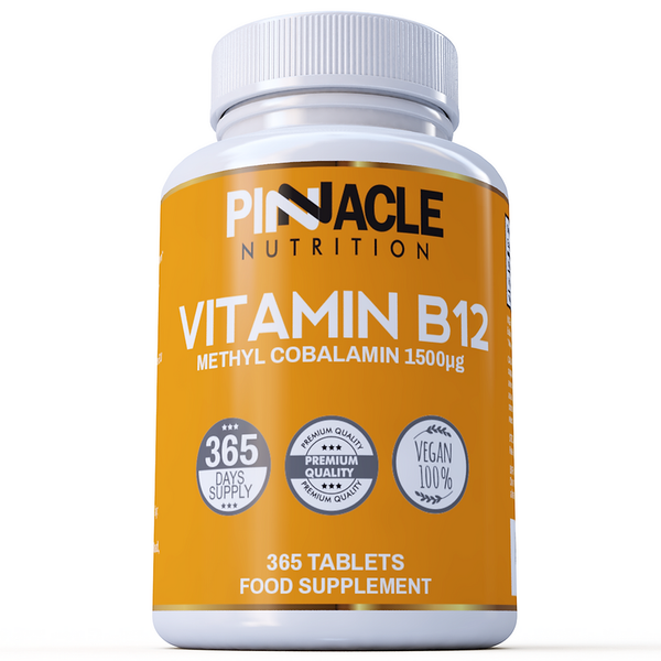 فيتامين ب 12 طبيعي ميثيل 1500 مكجم 365 قرص PINNACLE NUTRITION Vitamin B12 Methylcobalamin