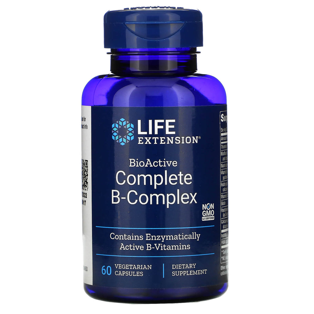 فيتامين ب كومبلكس بيو اكتيف ميثيل 60 حبة BioActive Complete Methylated Vitamin B Complex (Best Before 01-02-2025)