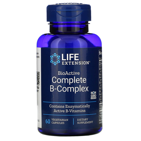 فيتامين ب كومبلكس بيو اكتيف ميثيل 60 حبة BioActive Complete Methylated Vitamin B Complex (Best Before 01-02-2026)