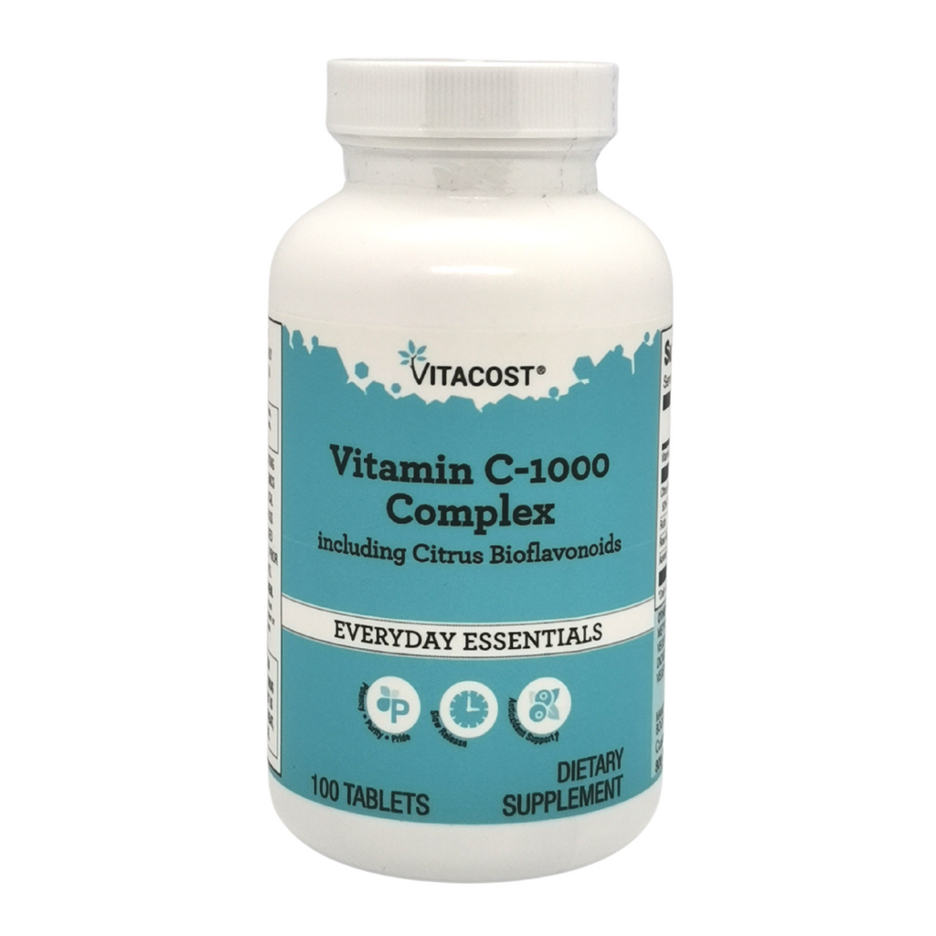 فيتامين سي كومبلكس 1000 ملجم مع بيوفلافونويد ومغذيات نباتية تعادل 670 ملغم 100 قرص Vitacost Vitamin C-1000 Complex Including Citrus Bioflavonoids (Best before 09-2023) (Best Before 01-09-2026)