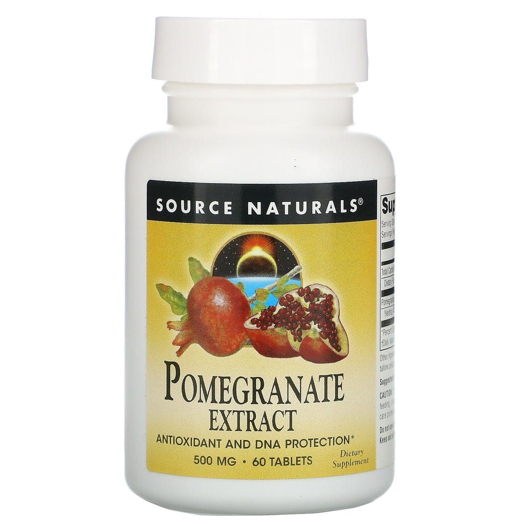 مستخلص الرمان 500 ملجم 60 قرص Source Naturals‏, Pomegranate Extract
