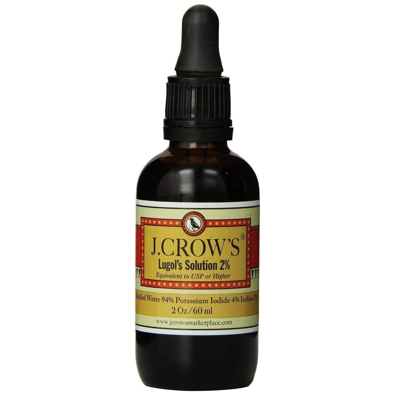 لوغلز ايودين 2% 60 مل J.CROW'S® Lugol's Solution of Iodine