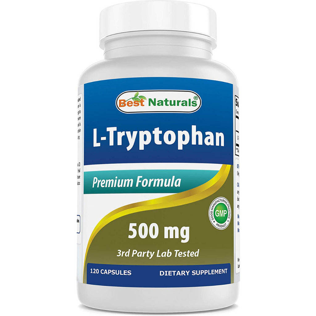 ل تريبتوفان 500 ملجم 120 كبسولة Best Naturals L-Tryptophan