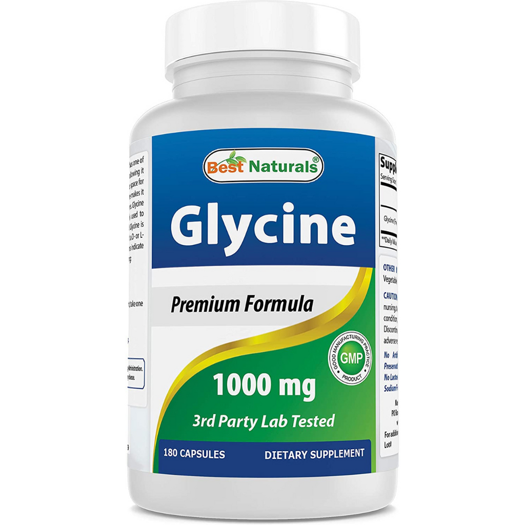 جلايسين 1000 ملجم 180 كبسولة Best Naturals Glycine