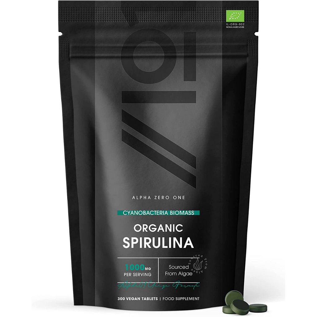 سبيرولينا عضوية معتمدة 500 ملجم 300 قرص ALPHA01 Organic Spirulina (Best Before 01-01-2026)