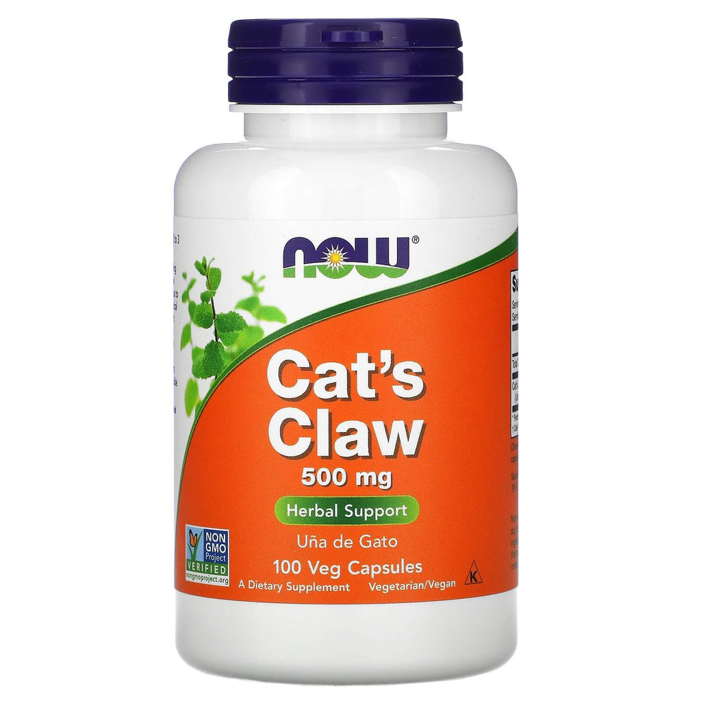 عشبة مخلب القط، 500 ملجم، 100 كبسولة NOW Foods Cat's Claw