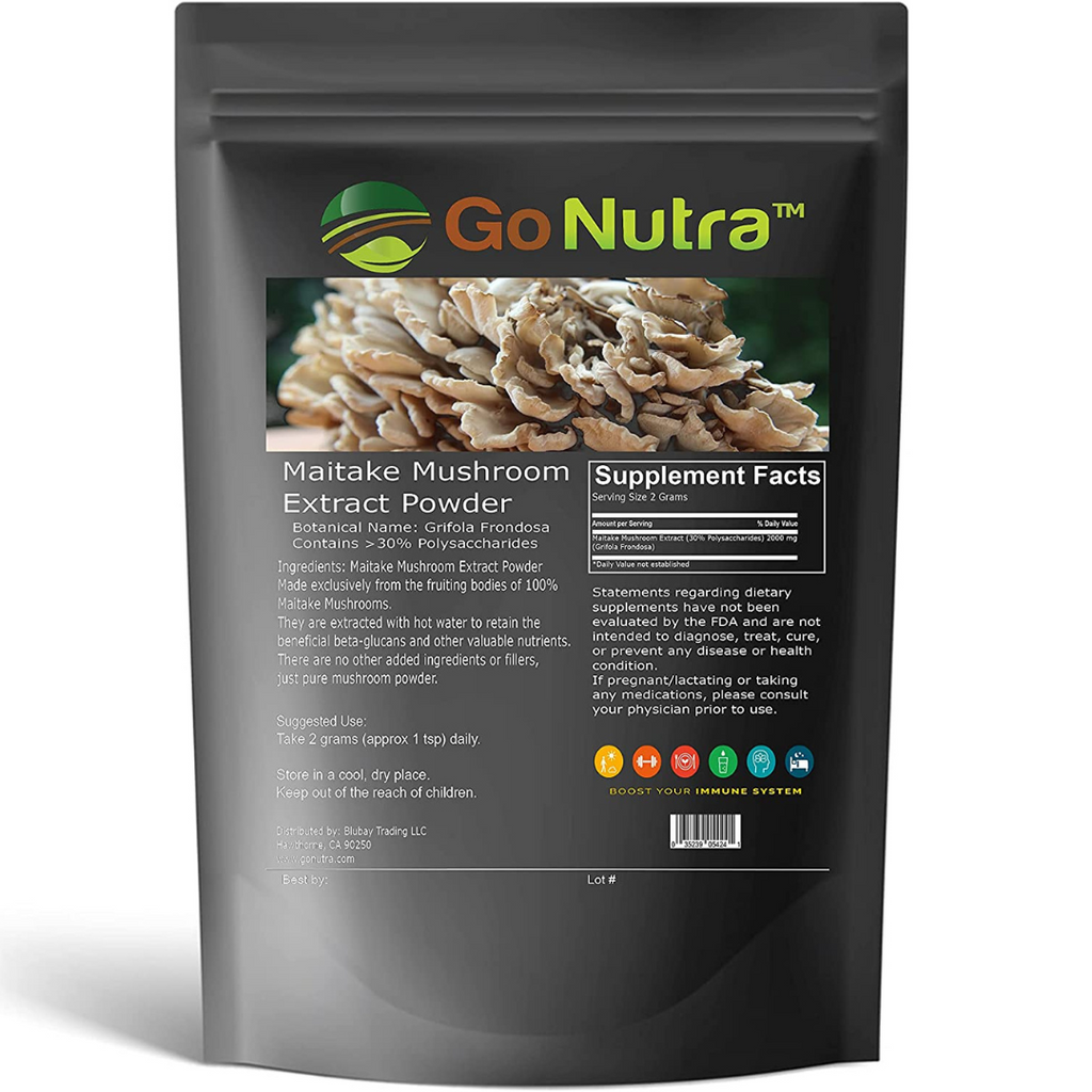 مستخلص فطر مايتاكي 227 غرام Go Nutra Maitake Mushroom Extract Powder (Best Before 08-09-2024)