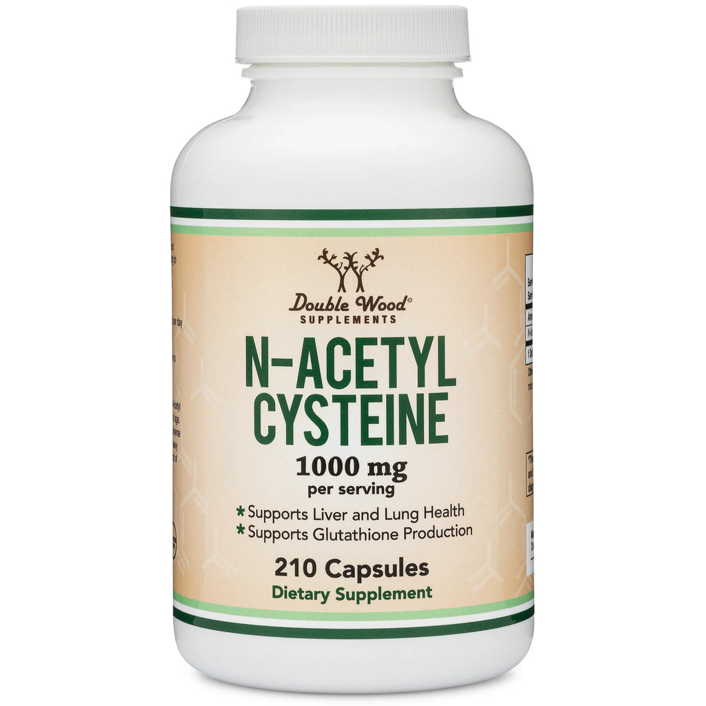 ن اسيتيل سيستين 500 ملغم 210 كبسولة Double Wood N-Acetyl Cysteine (NAC)