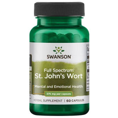 نبتة القديسين / القديس يوحنا، 375 ملجم 60 كبسولة SWANSON Full Spectrum St. John's Wort (Best Before 01-05-2027)