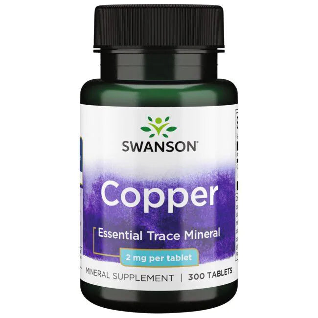 نحاس كليتد 2 ملجم 300 قرص Swanson Chelated Copper (Best Before 01-08-2028) نحاس كليتد 2 ملجم 300 قرص Swanson Chelated Copper (Best Before 01-08-2028)