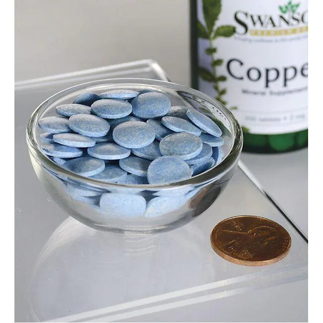 نحاس كليتد 2 ملجم 300 قرص Swanson Chelated Copper (Best Before 01-08-2028) نحاس كليتد 2 ملجم 300 قرص Swanson Chelated Copper (Best Before 01-08-2028)