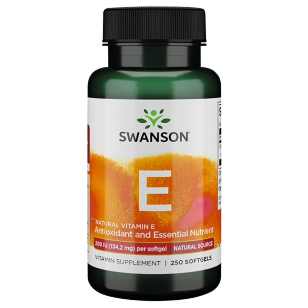 فيتامين إي طبيعي 200 وحدة 250 حبة Swanson Natural Vitamin E (Best Before 01-05-2024)